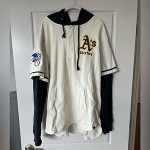 OAKLAND ATHLETICS TRIFECTA '47 SHORTSTOP PULLOVER HOOD Sz XL